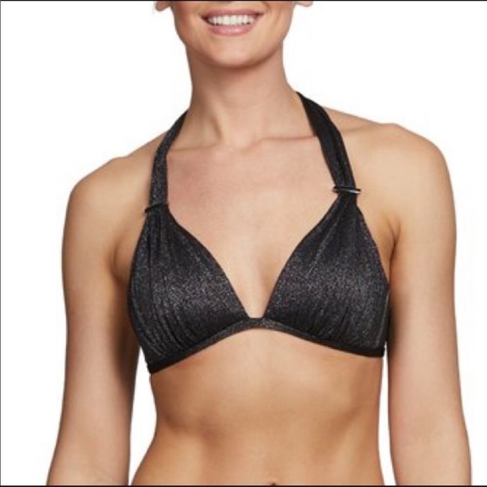 Kenneth Cole Shimmer Charcoal Push-Up Bikini Top 36 B/C - Picture 3 of 12